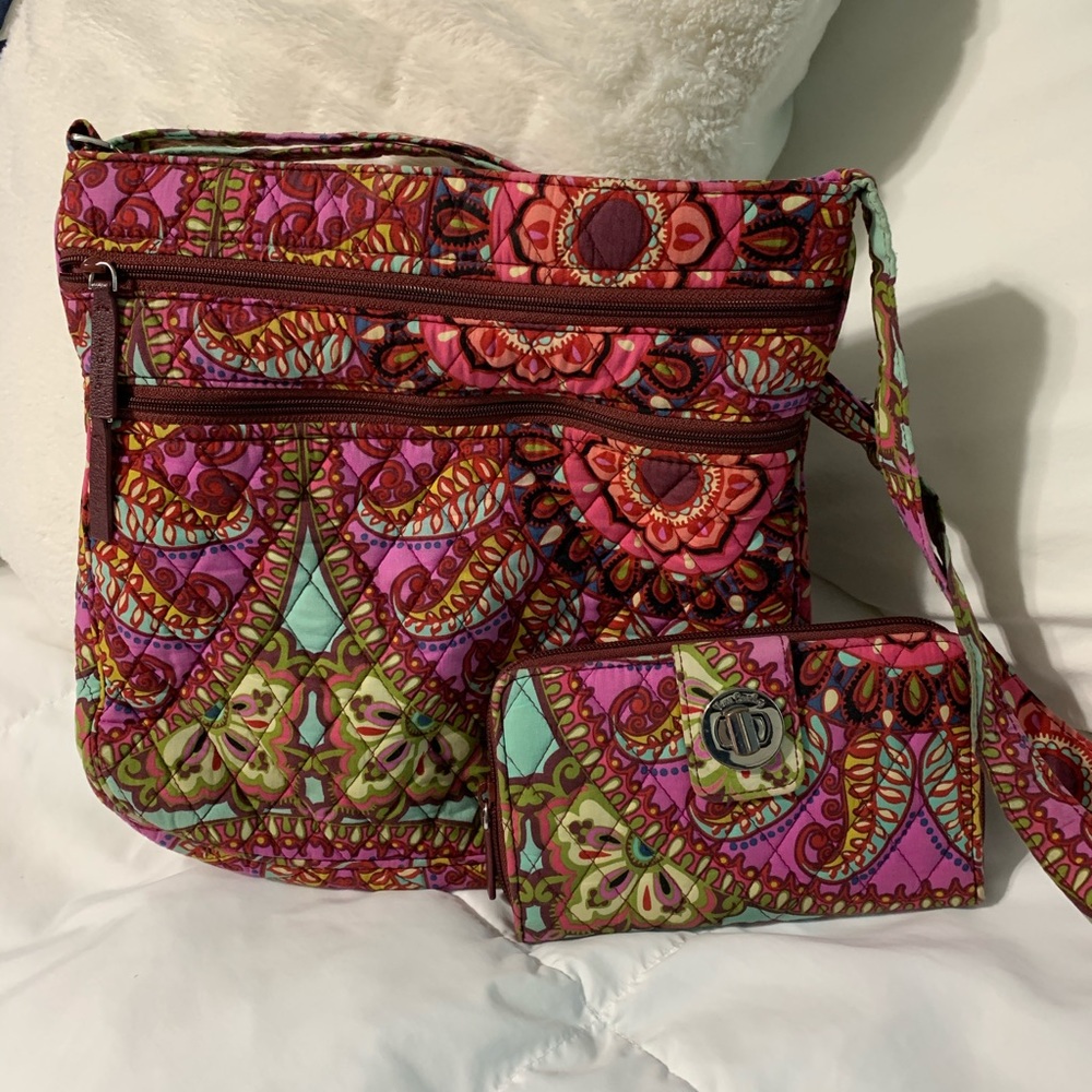 Vera Bradley Crossbody bag and matching wallet!